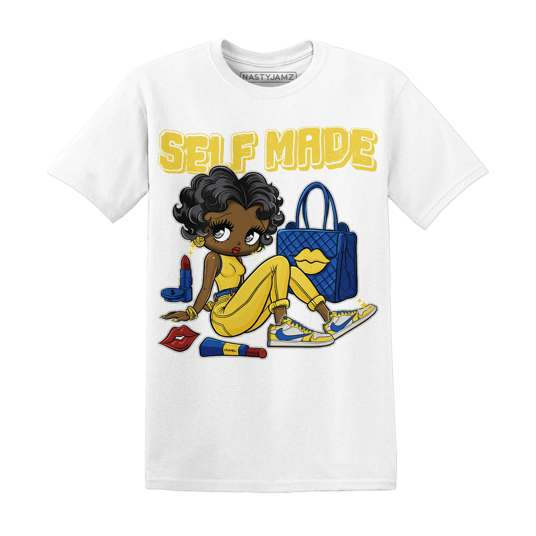 Low OG Canary TVSC 1s T Shirt Match Sneaker Girl Selfmade - NastyJamz