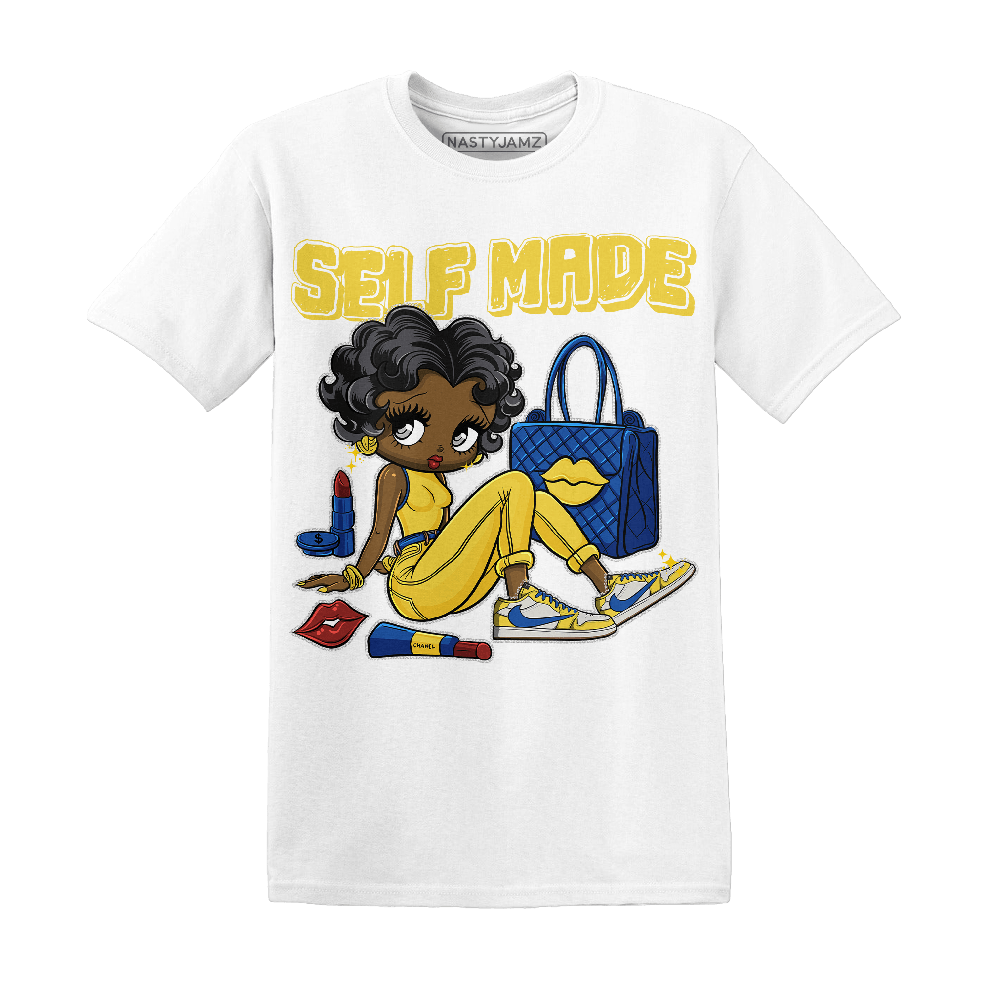 Low OG Canary TVSC 1s T Shirt Match Sneaker Girl Selfmade - NastyJamz