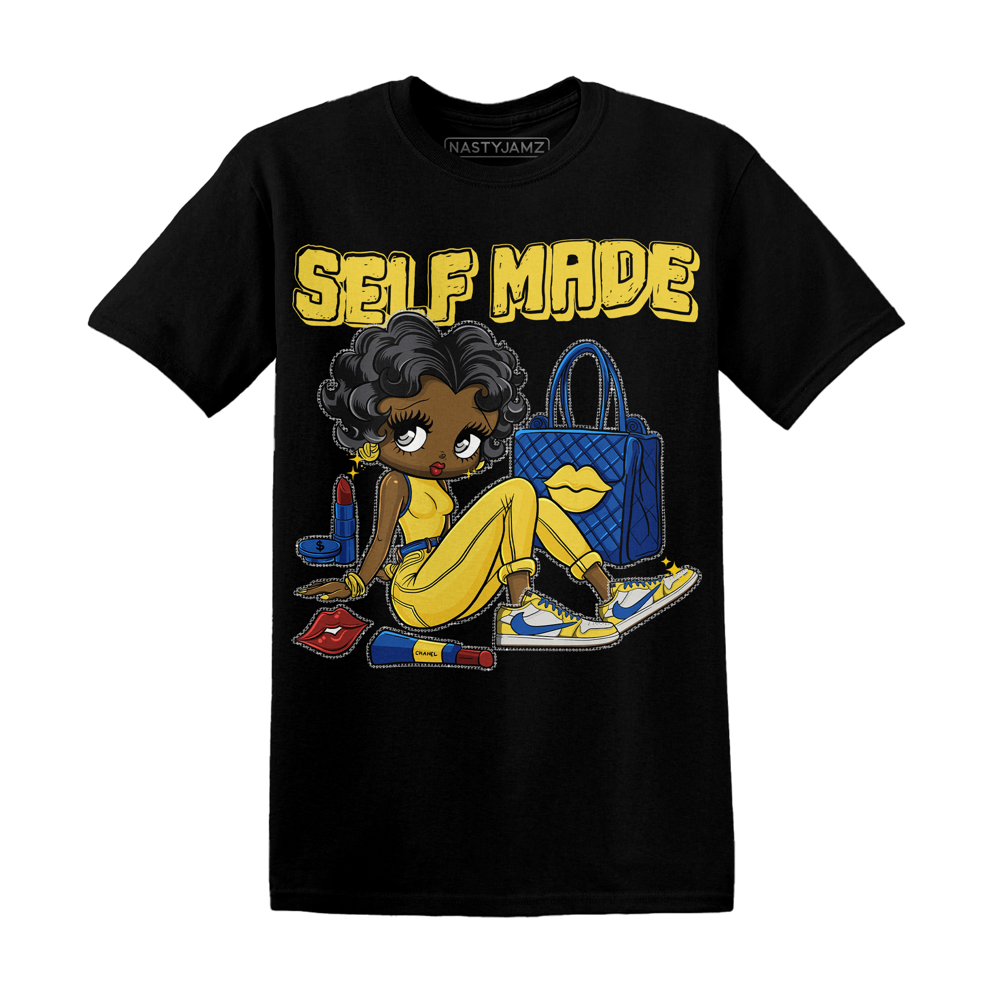 Low OG Canary TVSC 1s T Shirt Match Sneaker Girl Selfmade - NastyJamz