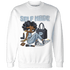 Mid Diffused Blue Grey 1s Sweatshirt Match Sneaker Girl Selfmade - NastyJamz