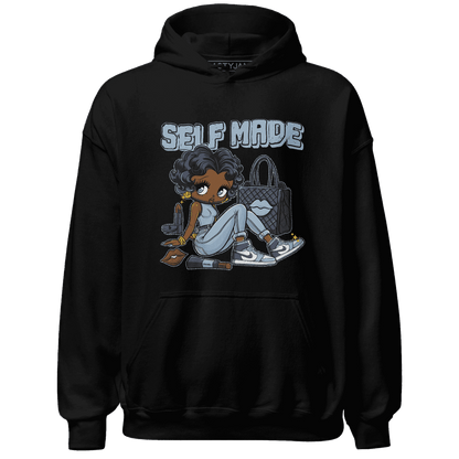 Mid Diffused Blue Grey 1s Hoodie Match Sneaker Girl Selfmade - NastyJamz