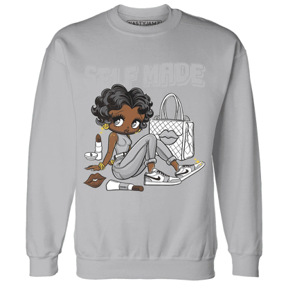 Wolf-Grey-1s-Sweatshirt-Match-Sneaker-Girl-Selfmade