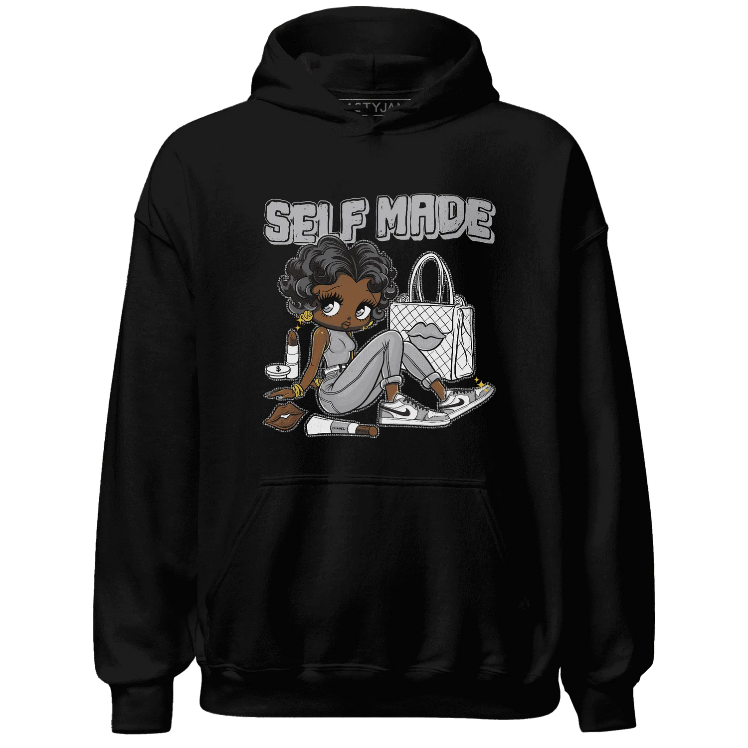 Wolf-Grey-1s-Hoodie-Match-Sneaker-Girl-Selfmade