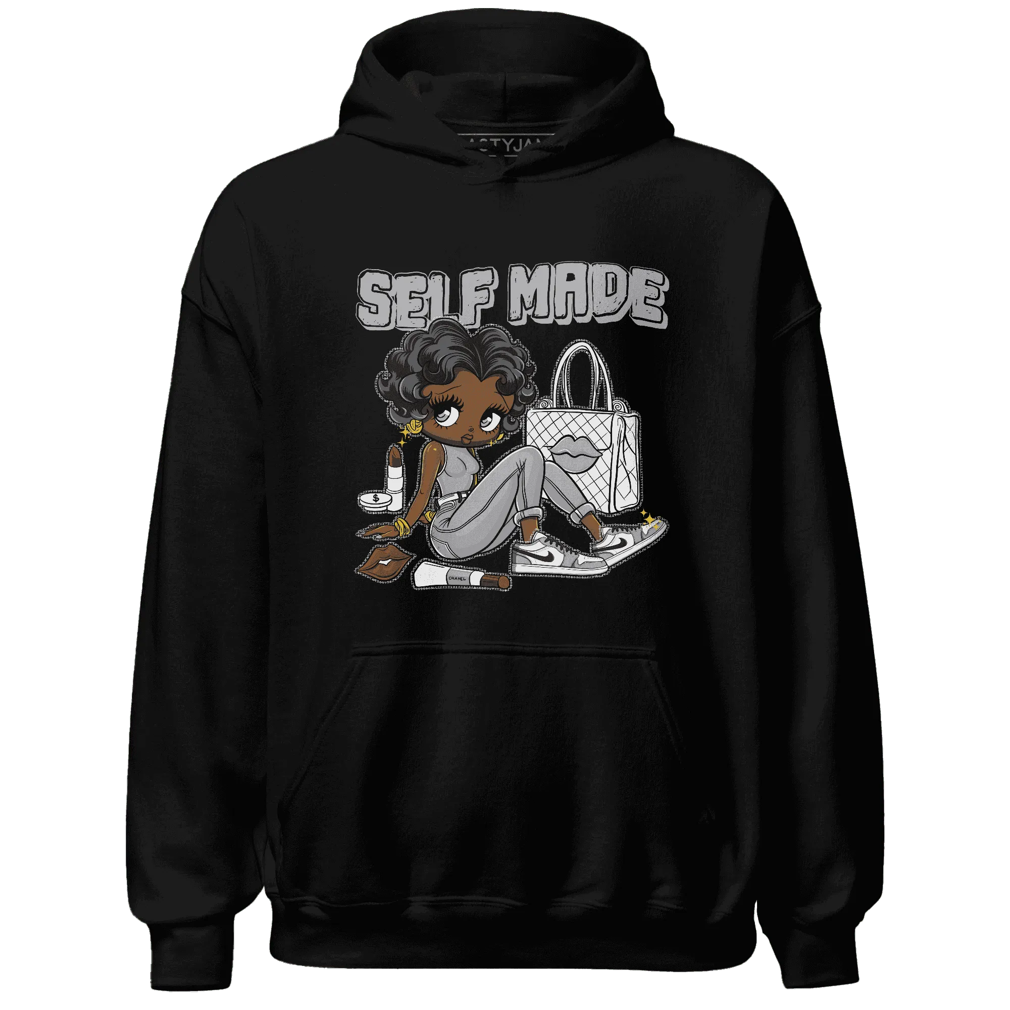 Wolf-Grey-1s-Hoodie-Match-Sneaker-Girl-Selfmade