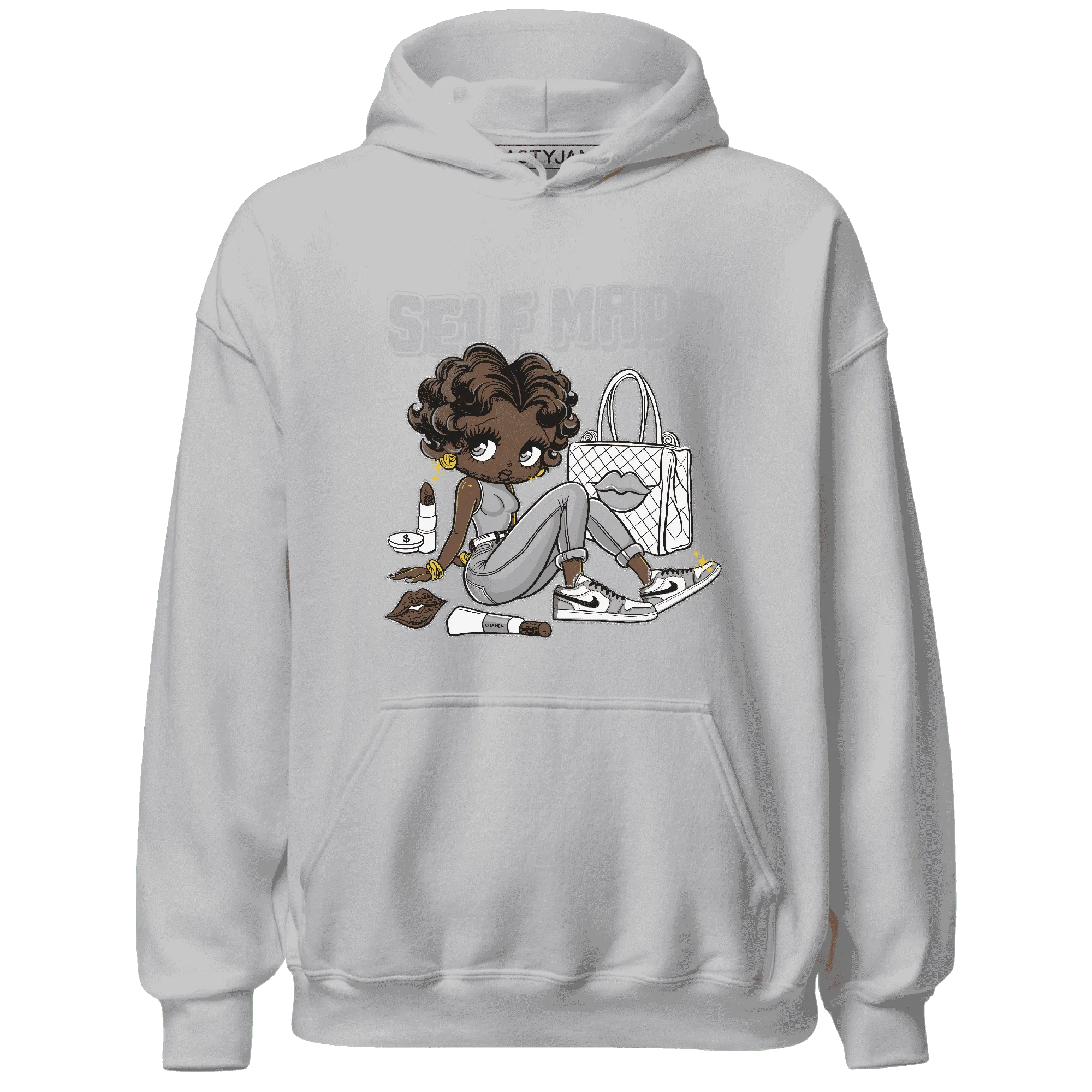 Wolf-Grey-1s-Hoodie-Match-Sneaker-Girl-Selfmade