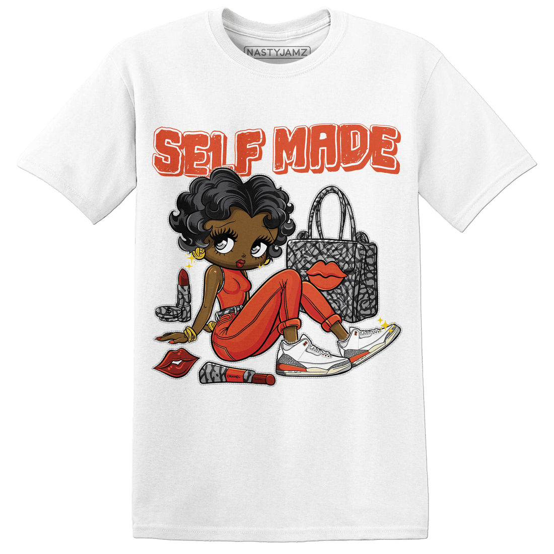 Georgia Peach 3s T Shirt Match Sneaker Girl Selfmade - NastyJamz