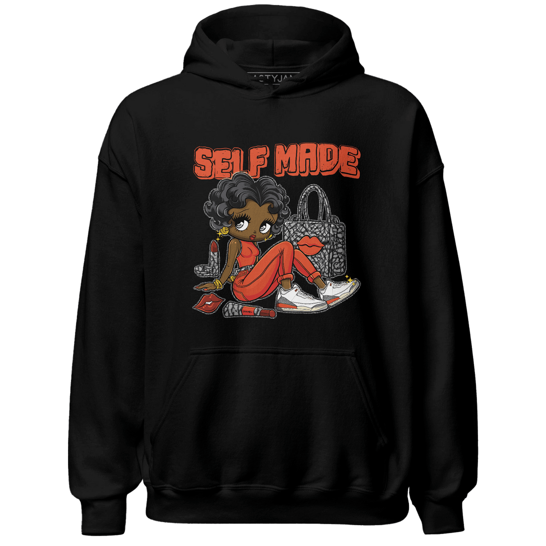 Georgia Peach 3s Hoodie Match Sneaker Girl Selfmade - NastyJamz