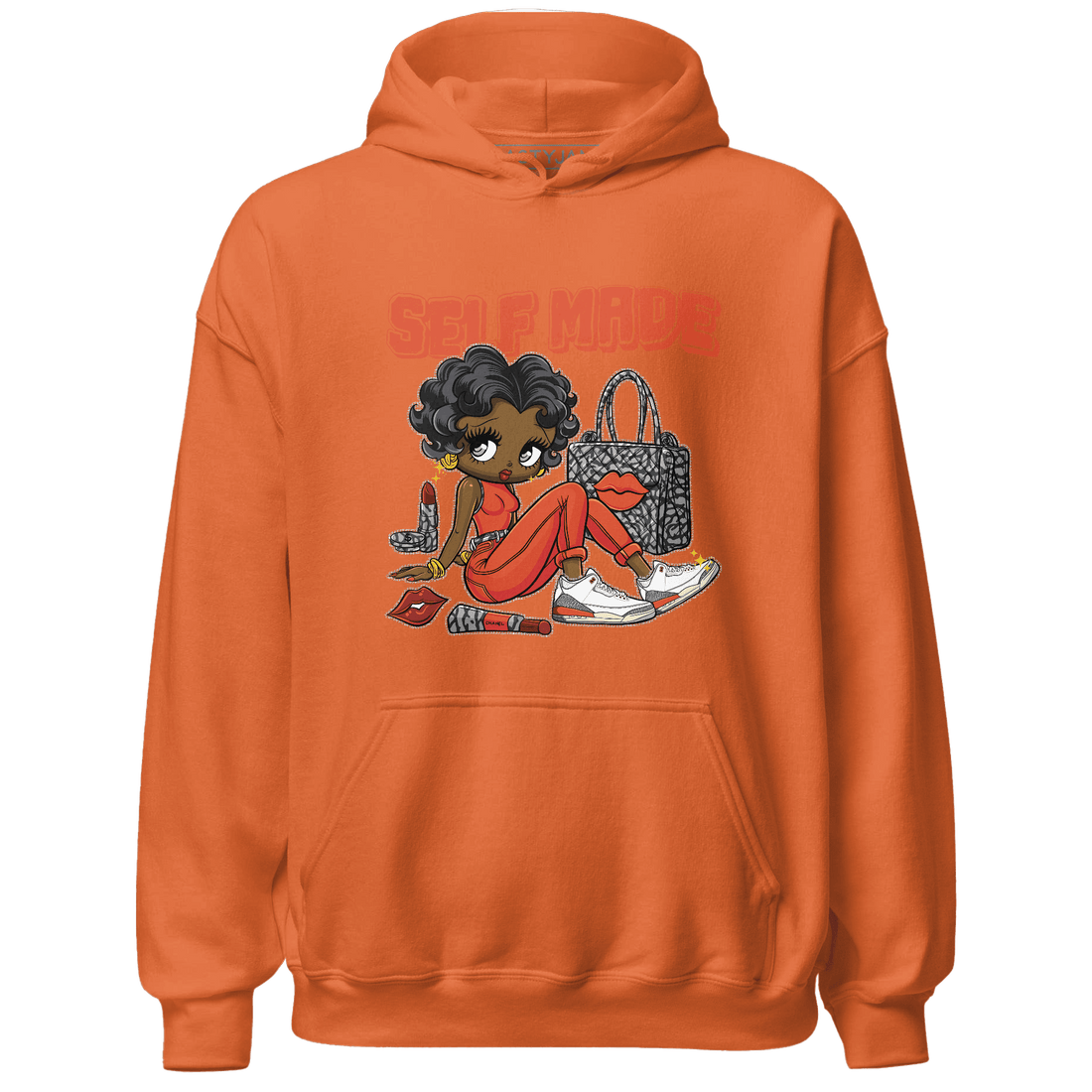 Georgia Peach 3s Hoodie Match Sneaker Girl Selfmade - NastyJamz