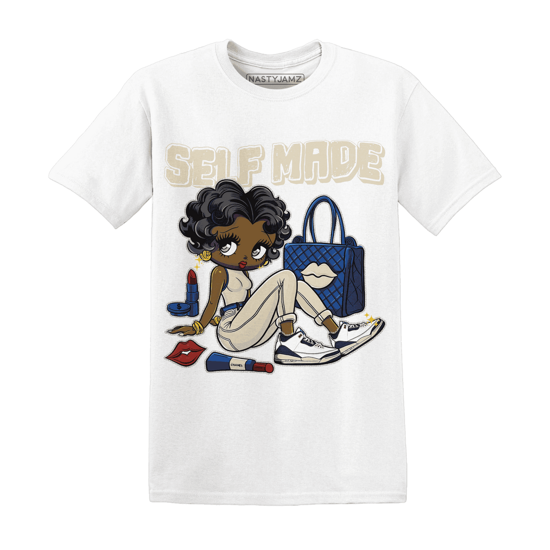 Quaiii 54 3s T Shirt Match Sneaker Girl Selfmade - NastyJamz