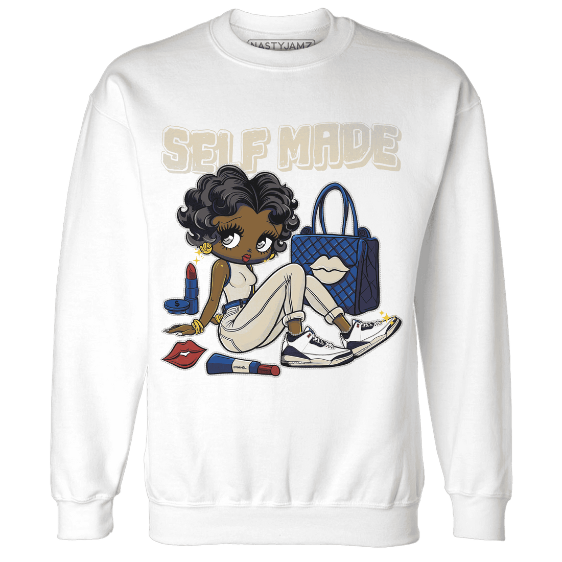 Quaiii 54 3s Sweatshirt Match Sneaker Girl Selfmade - NastyJamz