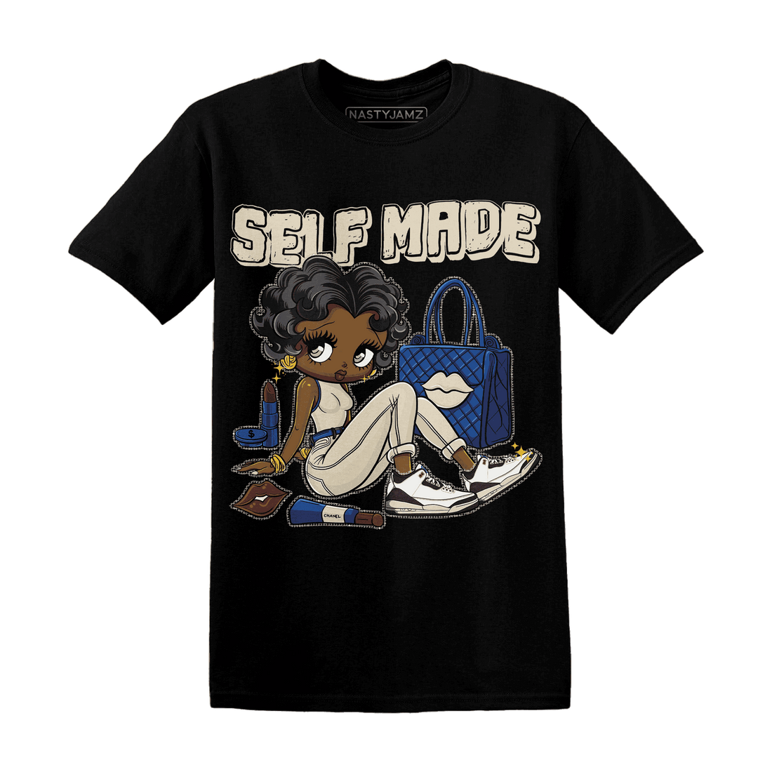 Quaiii 54 3s T Shirt Match Sneaker Girl Selfmade - NastyJamz