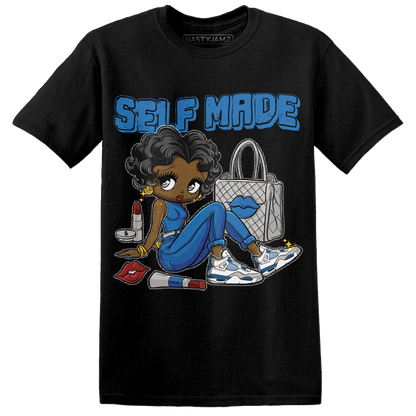 Industrial Blue 4s T Shirt Match Sneaker Girl Selfmade - NastyJamz