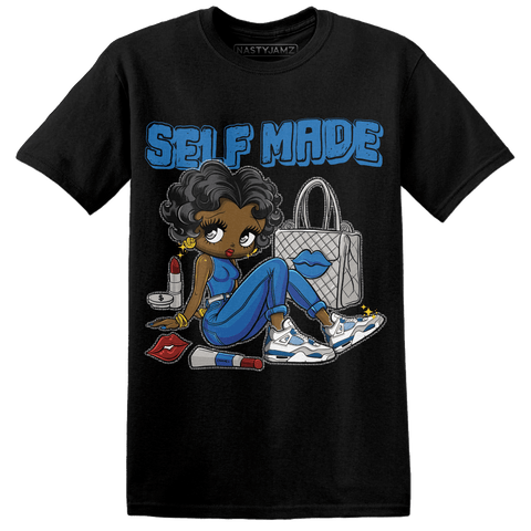 Industrial-Blue-4s-T-Shirt-Match-Sneaker-Girl-Selfmade