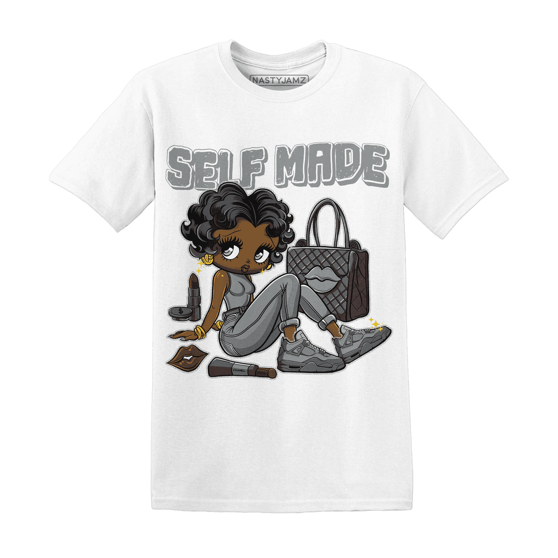 Paris Olympicsss 4s T Shirt Match Sneaker Girl Selfmade - NastyJamz
