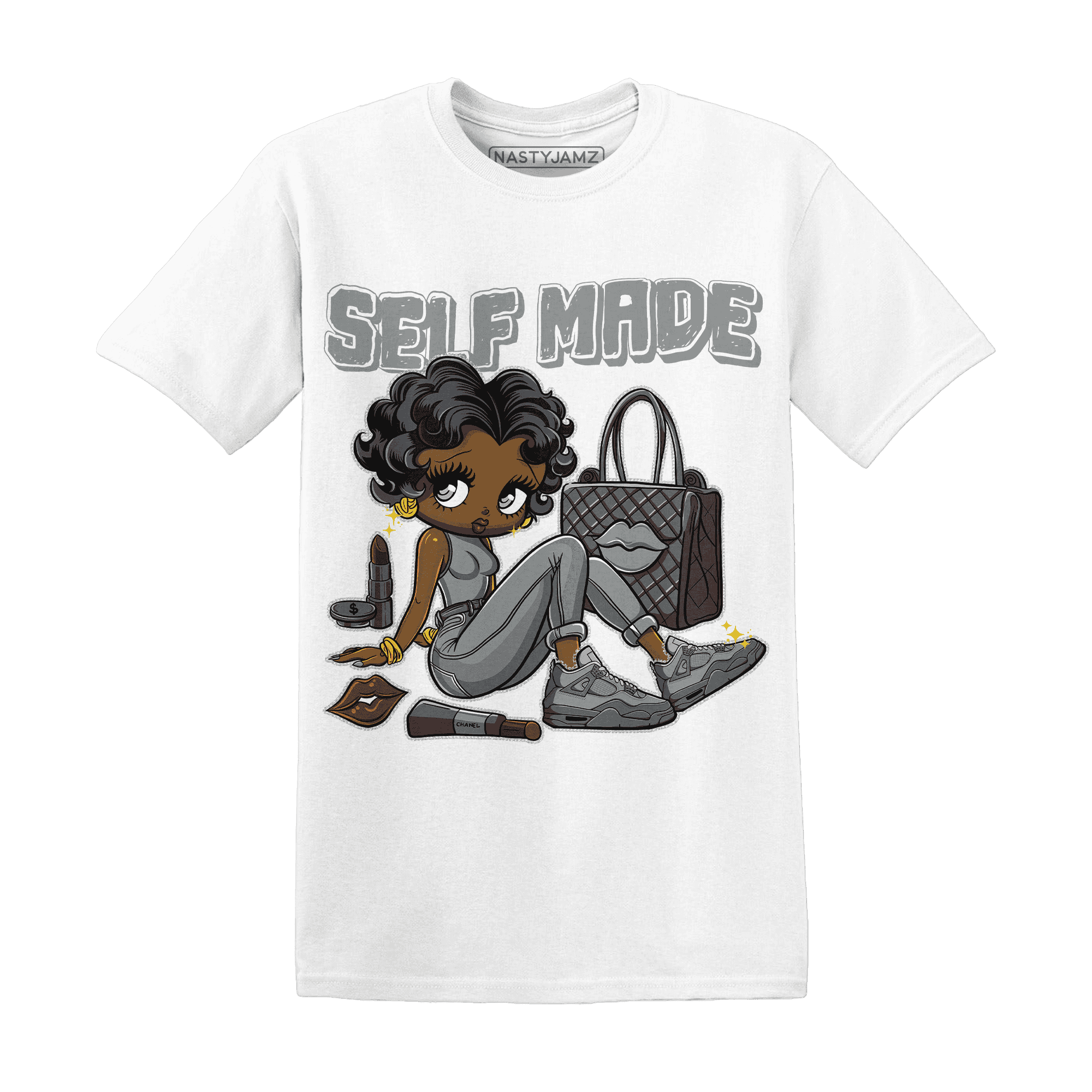 Paris Olympicsss 4s T Shirt Match Sneaker Girl Selfmade - NastyJamz