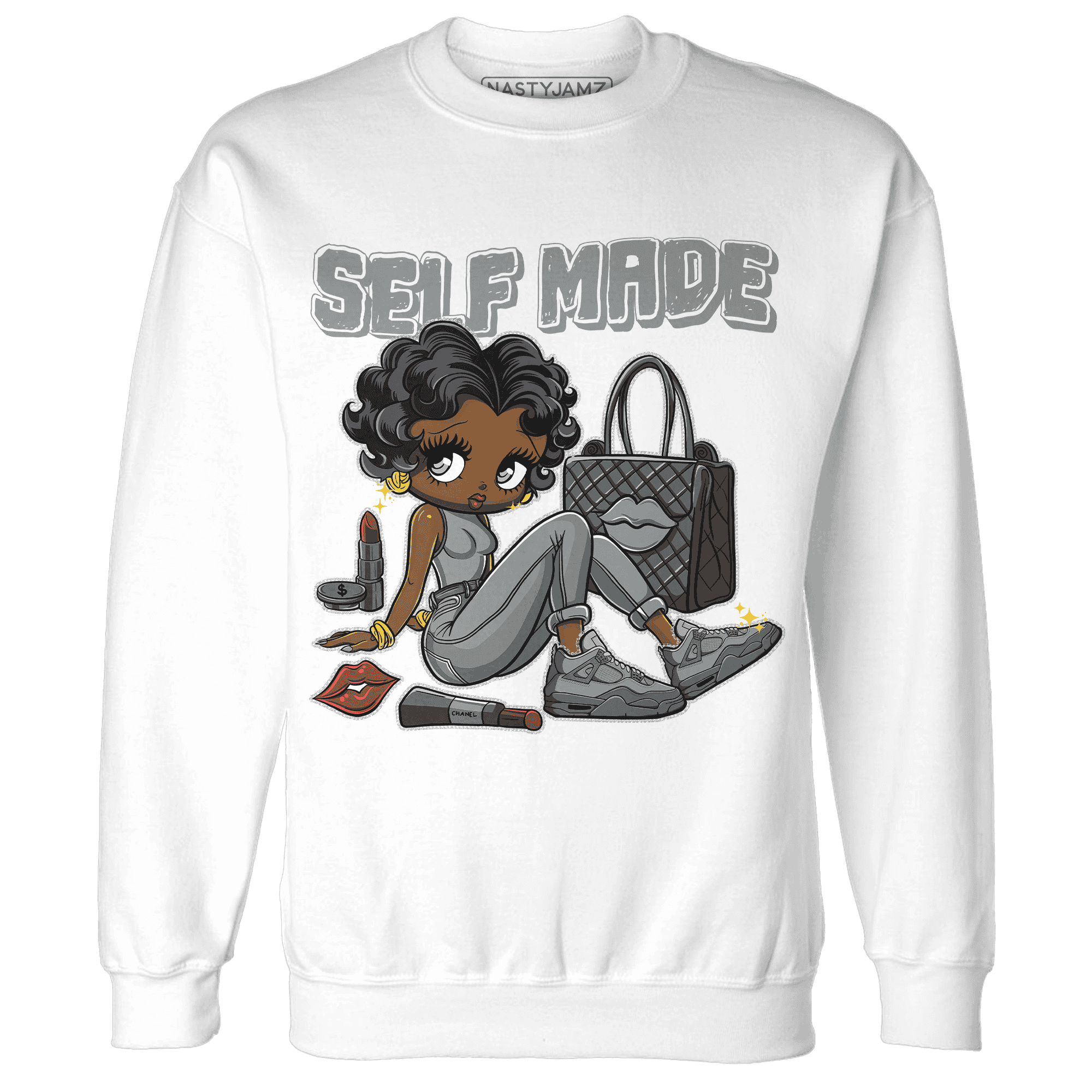 Paris Olympicsss 4s Sweatshirt Match Sneaker Girl Selfmade - NastyJamz