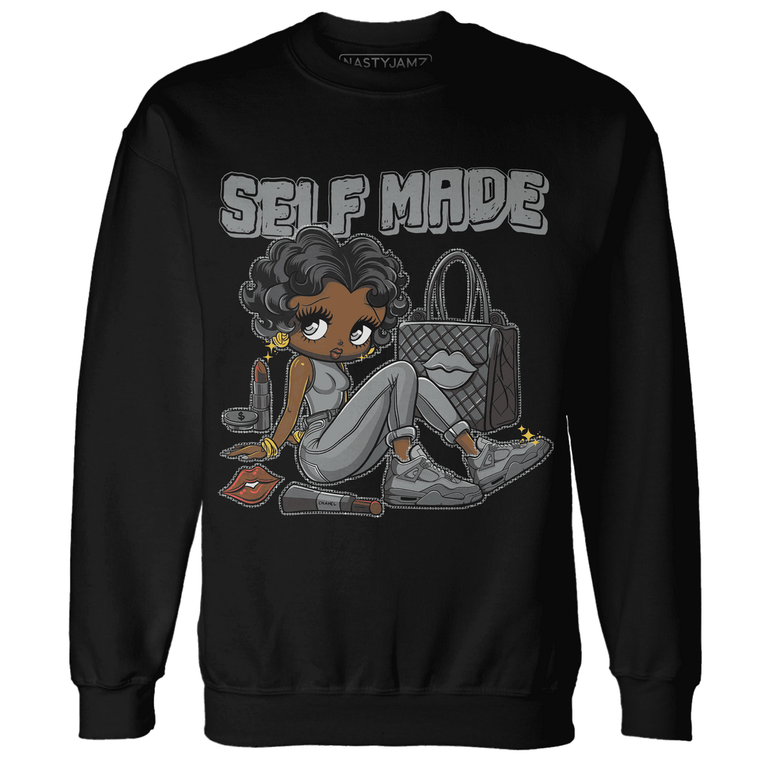 Paris Olympicsss 4s Sweatshirt Match Sneaker Girl Selfmade - NastyJamz