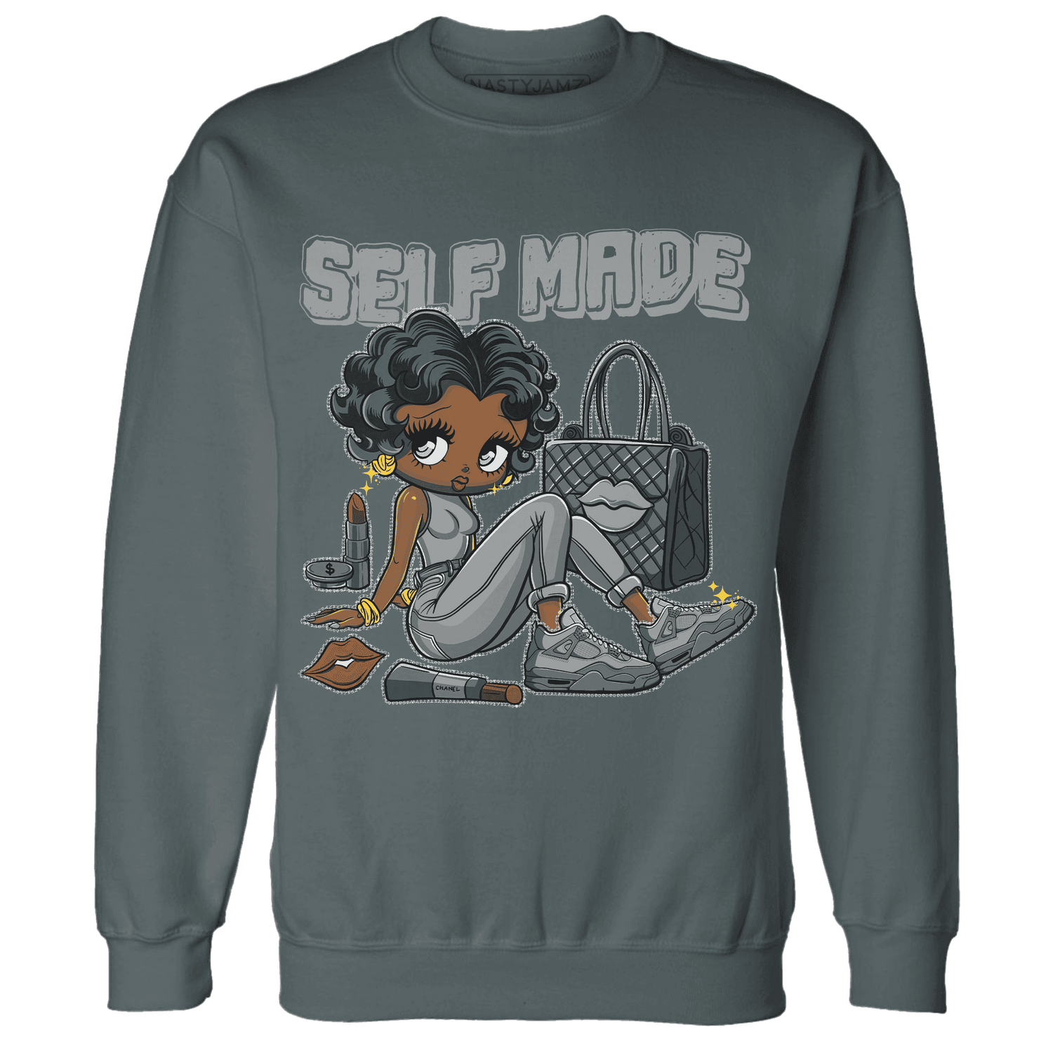 Paris Olympicsss 4s Sweatshirt Match Sneaker Girl Selfmade - NastyJamz