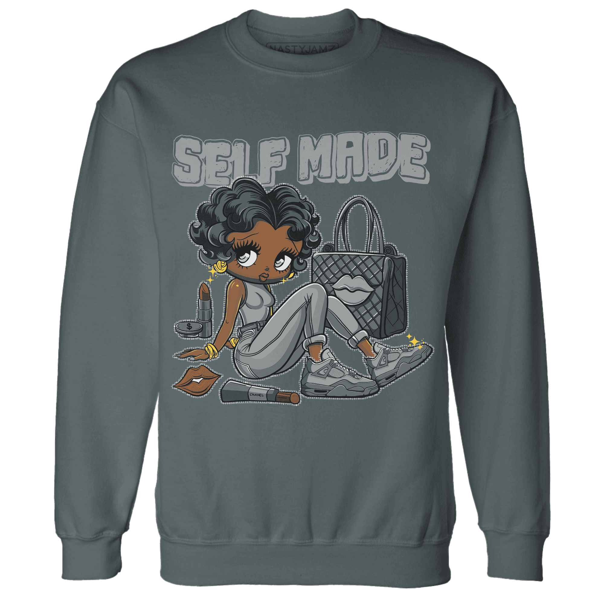 Paris Olympicsss 4s Sweatshirt Match Sneaker Girl Selfmade - NastyJamz