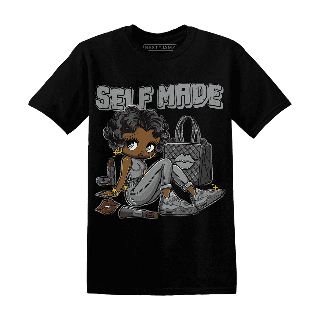 Paris Olympicsss 4s T Shirt Match Sneaker Girl Selfmade - NastyJamz