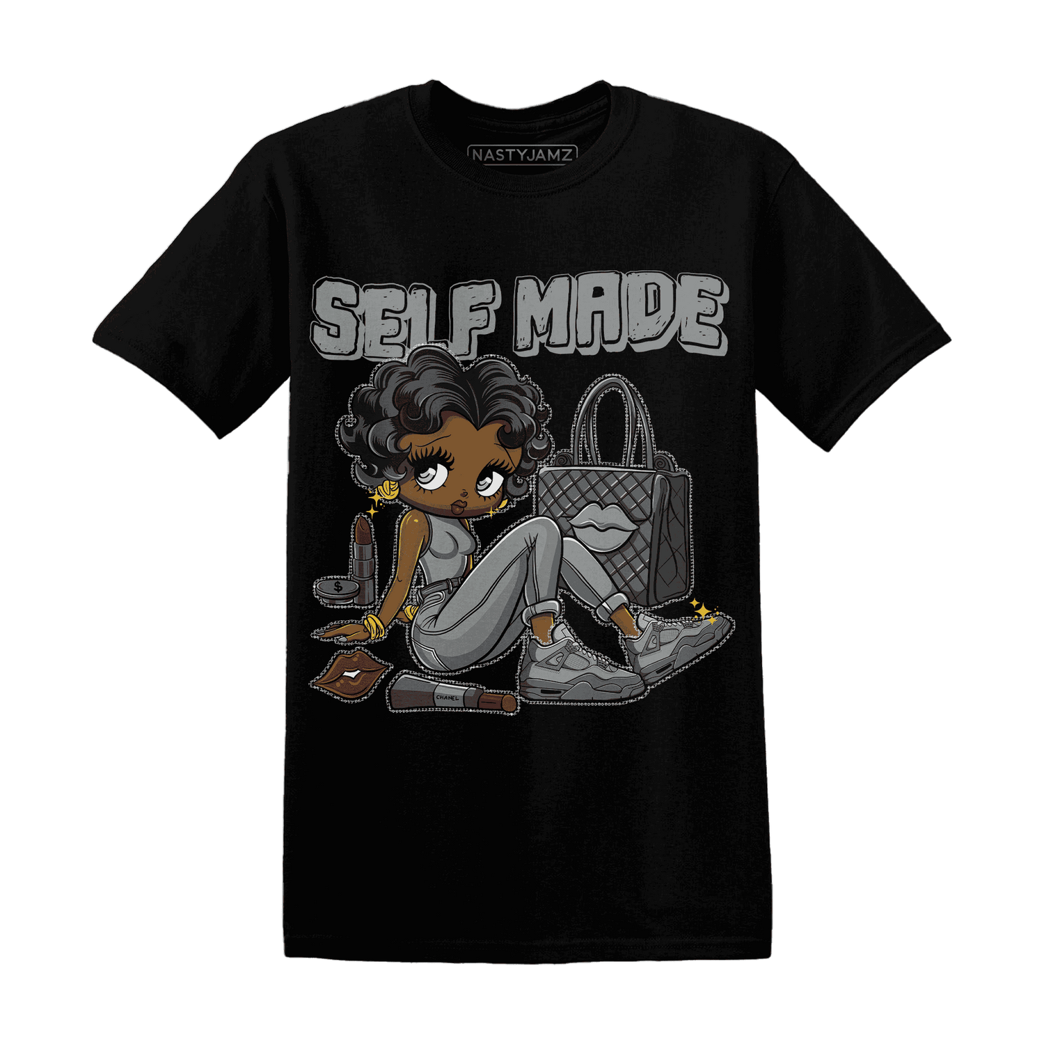 Paris Olympicsss 4s T Shirt Match Sneaker Girl Selfmade - NastyJamz