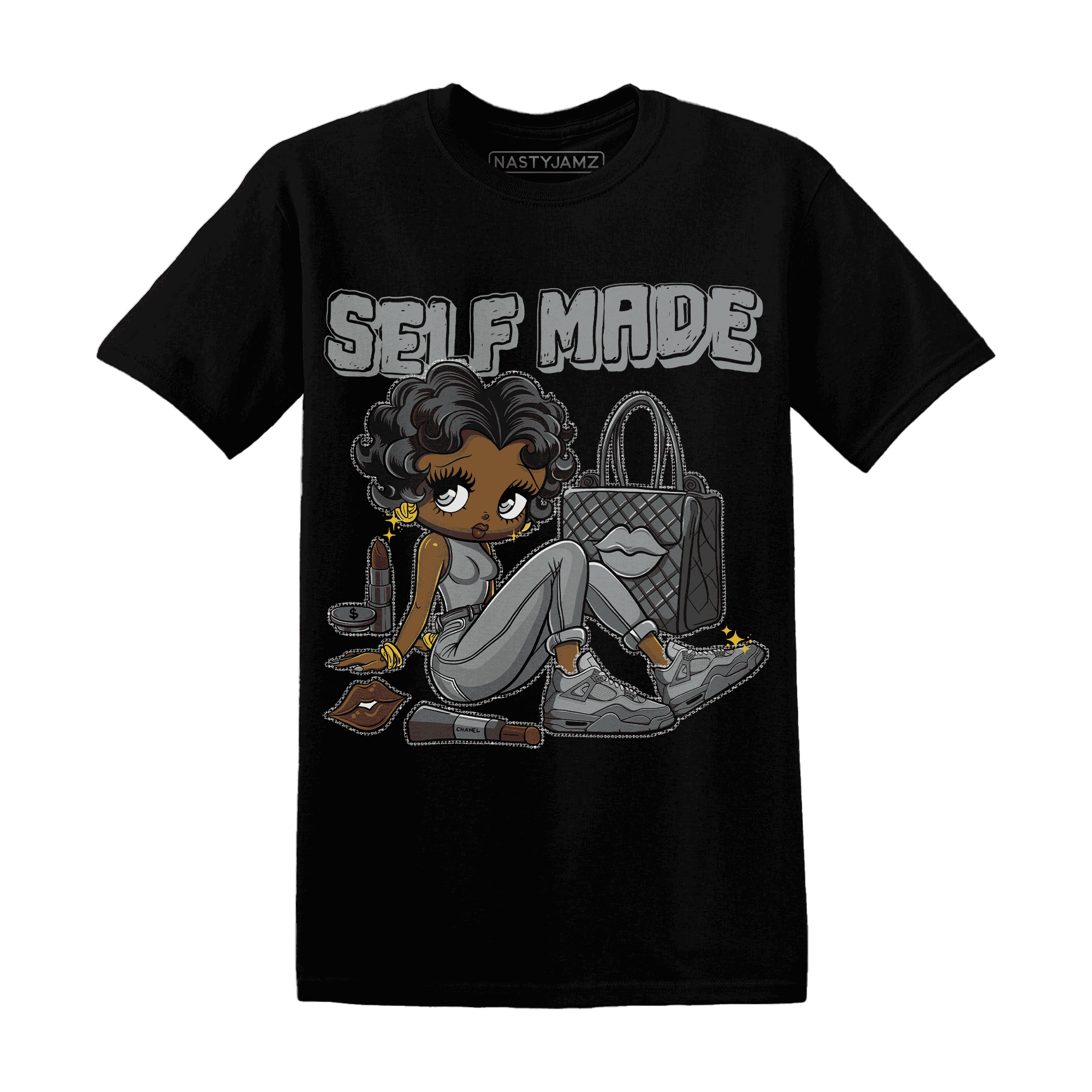 Paris Olympicsss 4s T Shirt Match Sneaker Girl Selfmade - NastyJamz