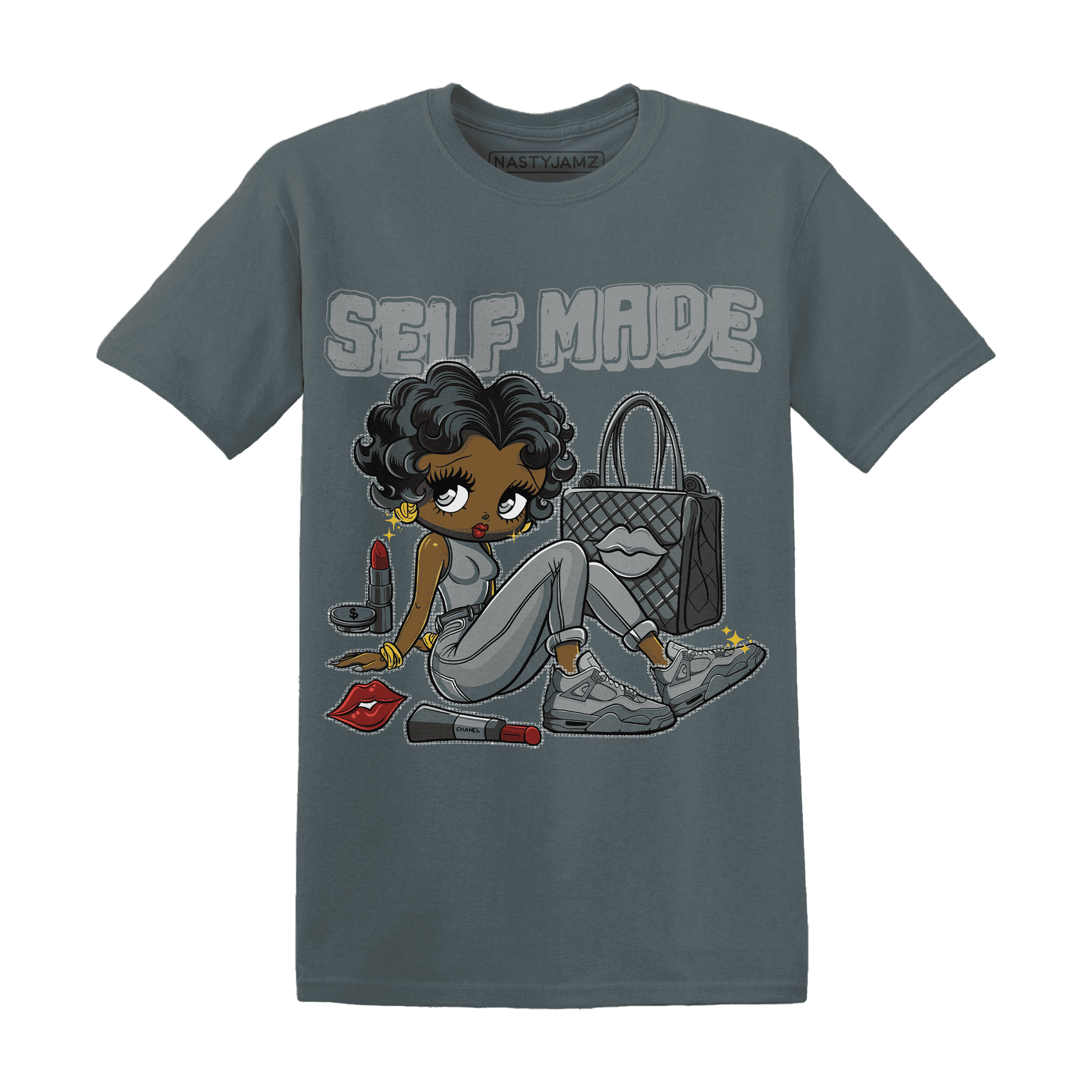 Paris Olympicsss 4s T Shirt Match Sneaker Girl Selfmade - NastyJamz