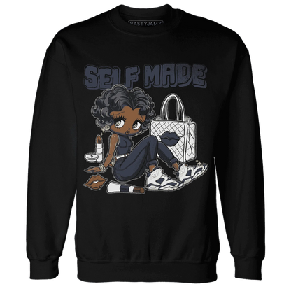 White-Navy-6s-Sweatshirt-Match-Sneaker-Girl-Selfmade