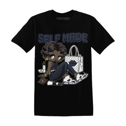 White-Navy-6s-T-Shirt-Match-Sneaker-Girl-Selfmade