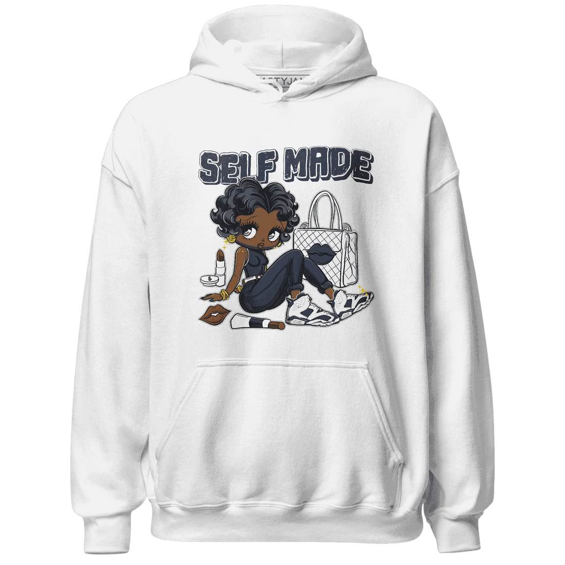 White-Navy-6s-Hoodie-Match-Sneaker-Girl-Selfmade