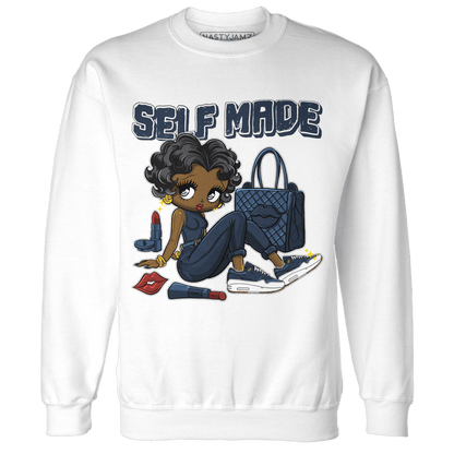 AM 1 86 Jackie Robinson Sweatshirt Match Sneaker Girl Selfmade - NastyJamz