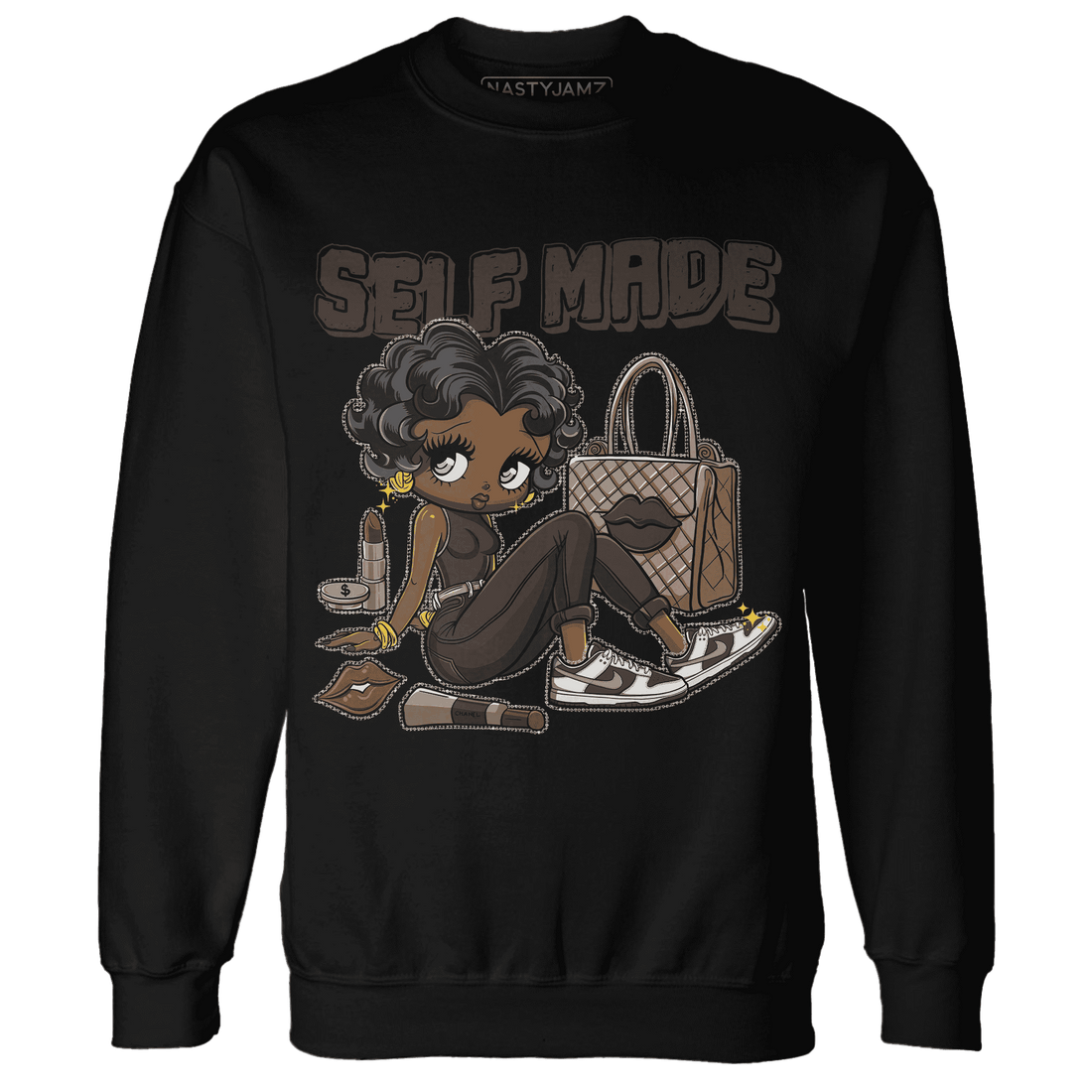 Dunk Low Baroque Brown Sweatshirt Match Sneaker Girl Selfmade - NastyJamz