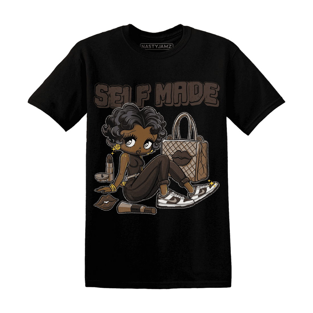 Dunk Low Baroque Brown T Shirt Match Sneaker Girl Selfmade - NastyJamz