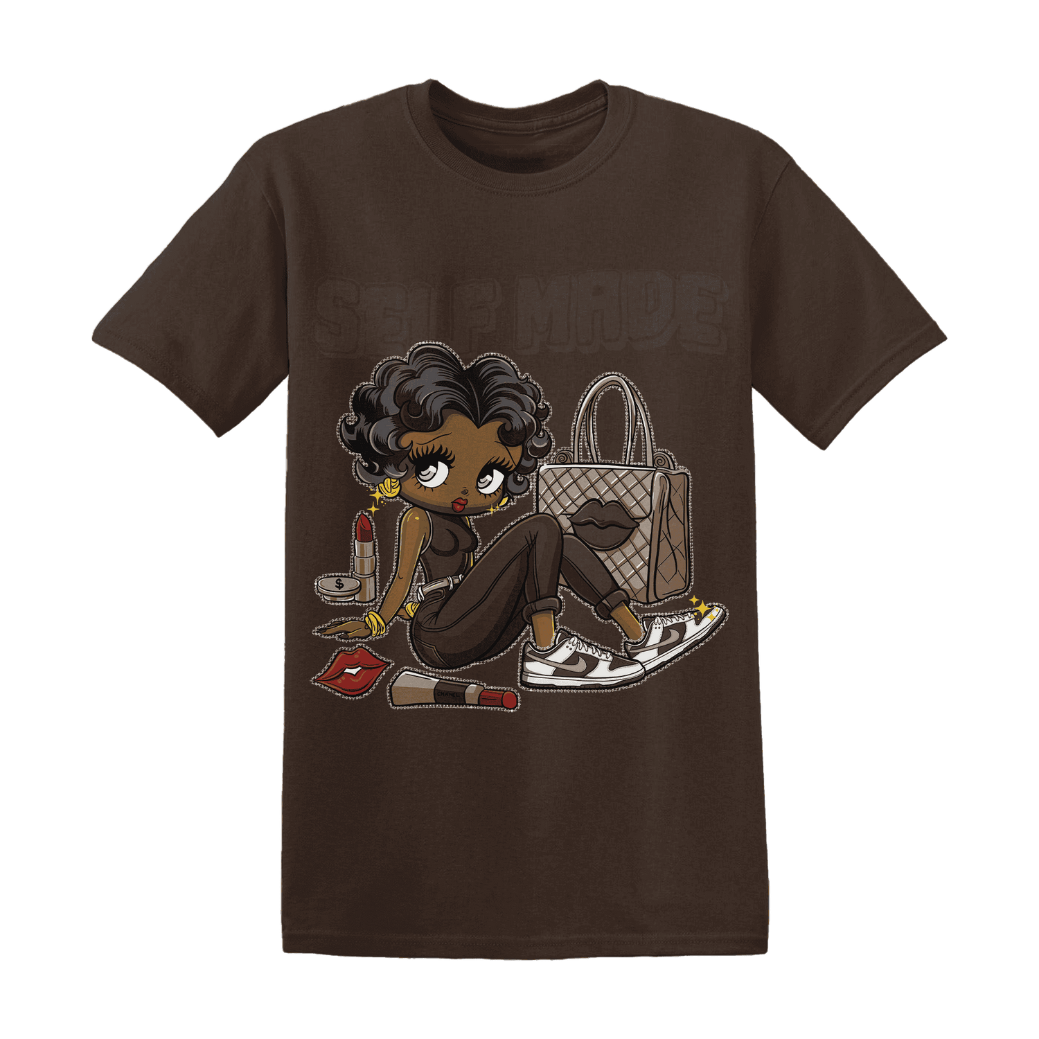 Dunk Low Baroque Brown T Shirt Match Sneaker Girl Selfmade - NastyJamz