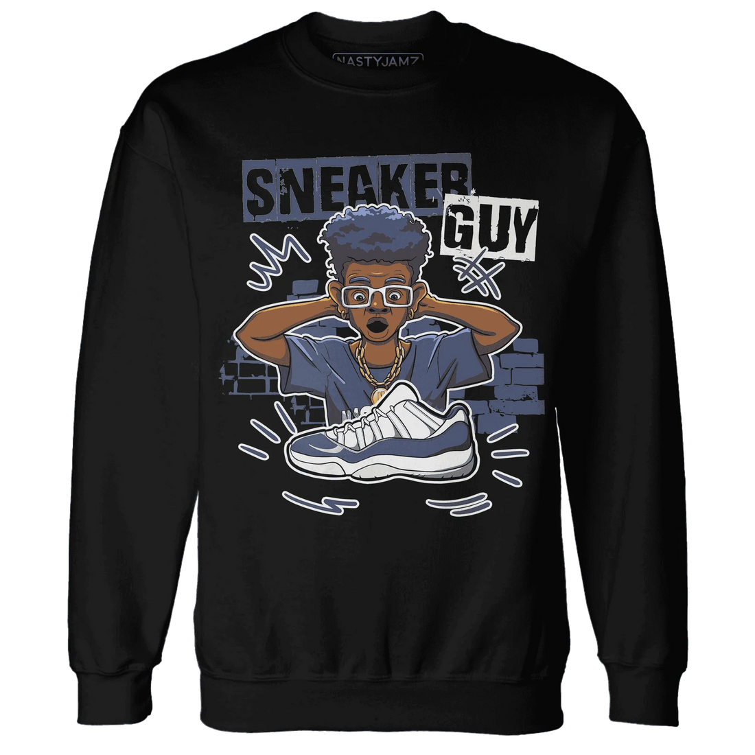 NastyJamz-Low-Diffused-Blue-11s-Sweatshirt-Match-Sneaker-Guy-Collector