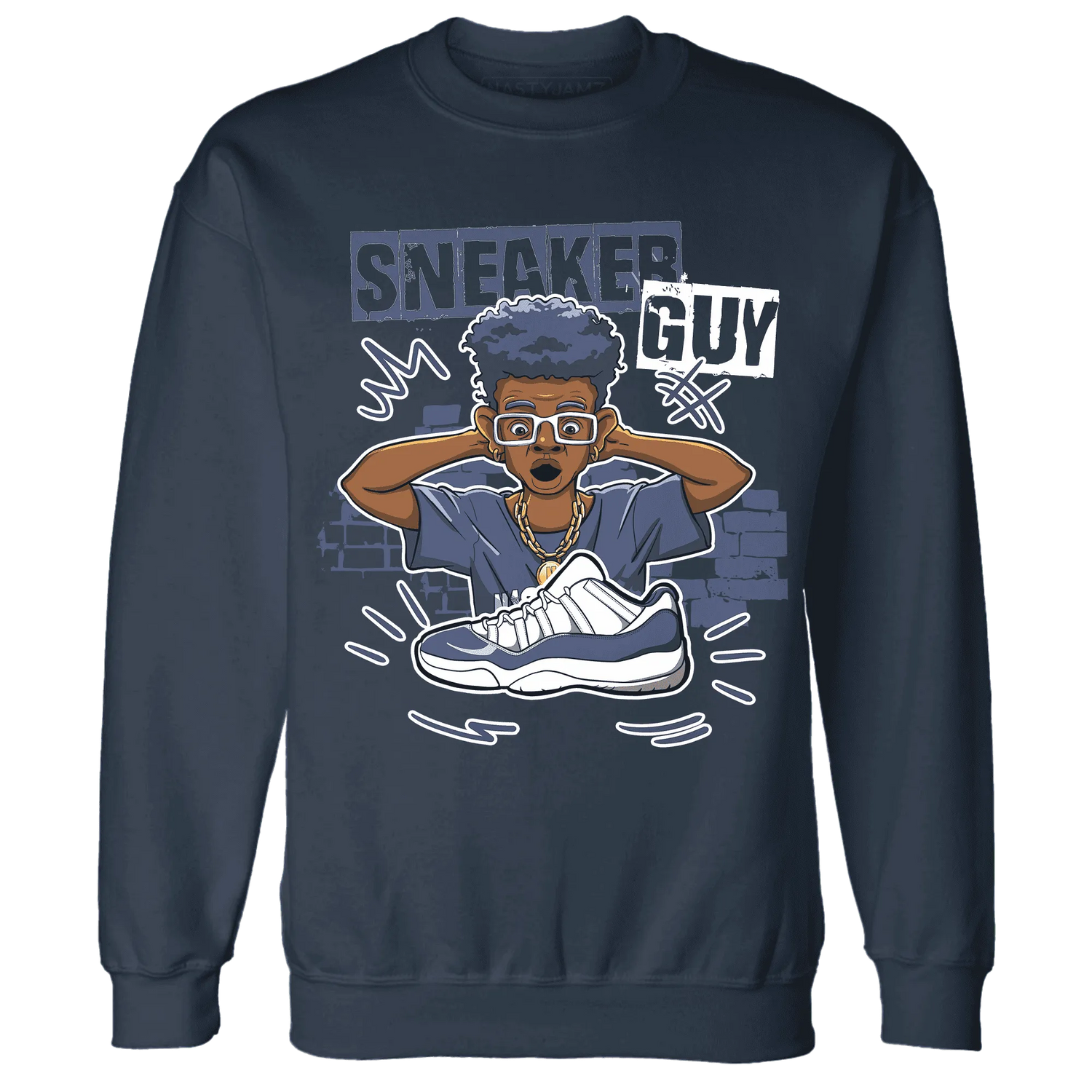 NastyJamz-Low-Diffused-Blue-11s-Sweatshirt-Match-Sneaker-Guy-Collector