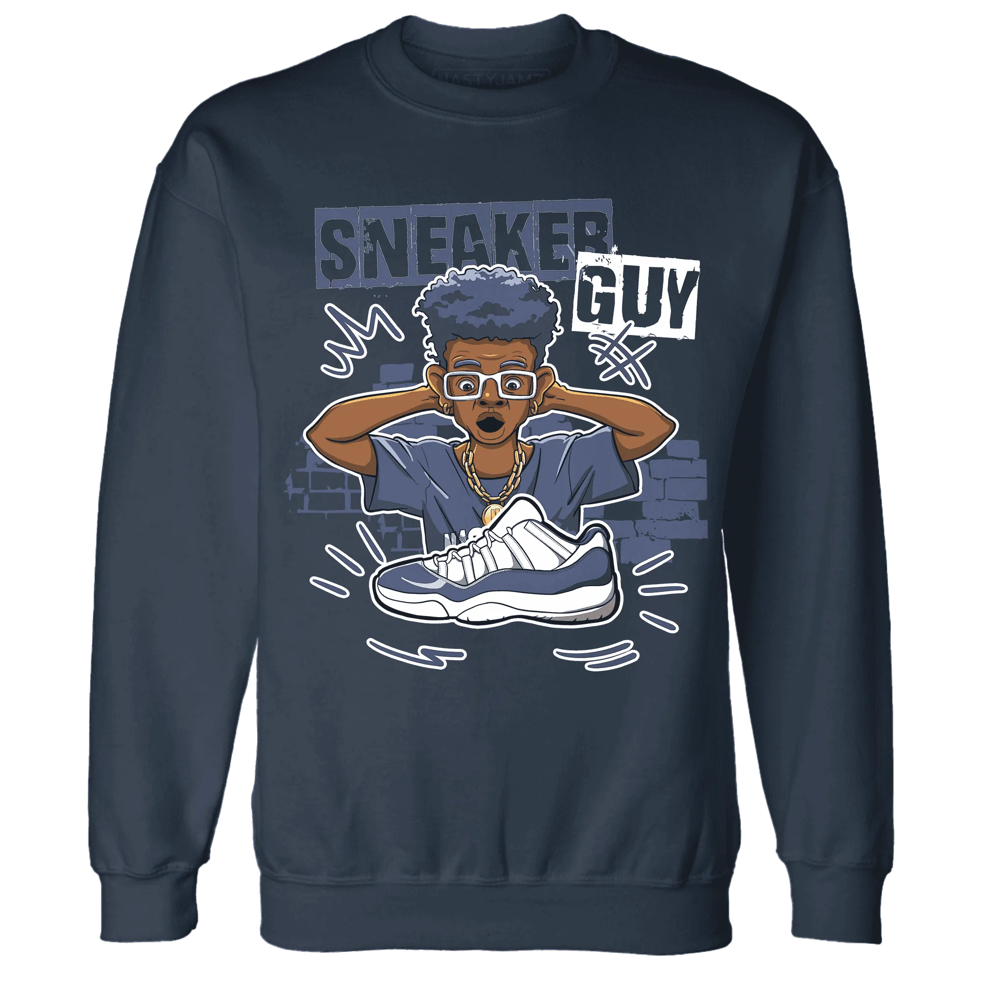 NastyJamz-Low-Diffused-Blue-11s-Sweatshirt-Match-Sneaker-Guy-Collector