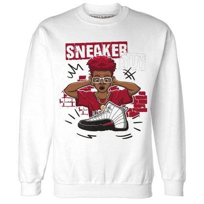 NastyJamz-Retro-Red-Taxi-12s-Sweatshirt-Match-Sneaker-Guy-Collector