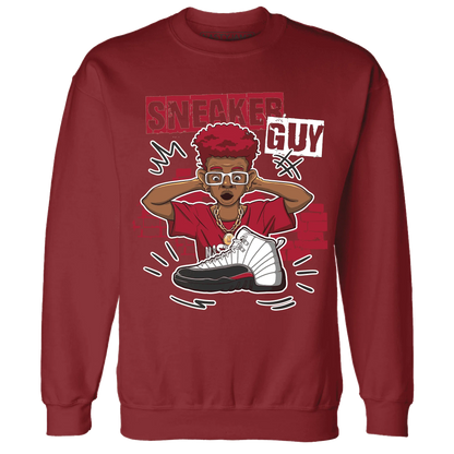 NastyJamz-Retro-Red-Taxi-12s-Sweatshirt-Match-Sneaker-Guy-Collector