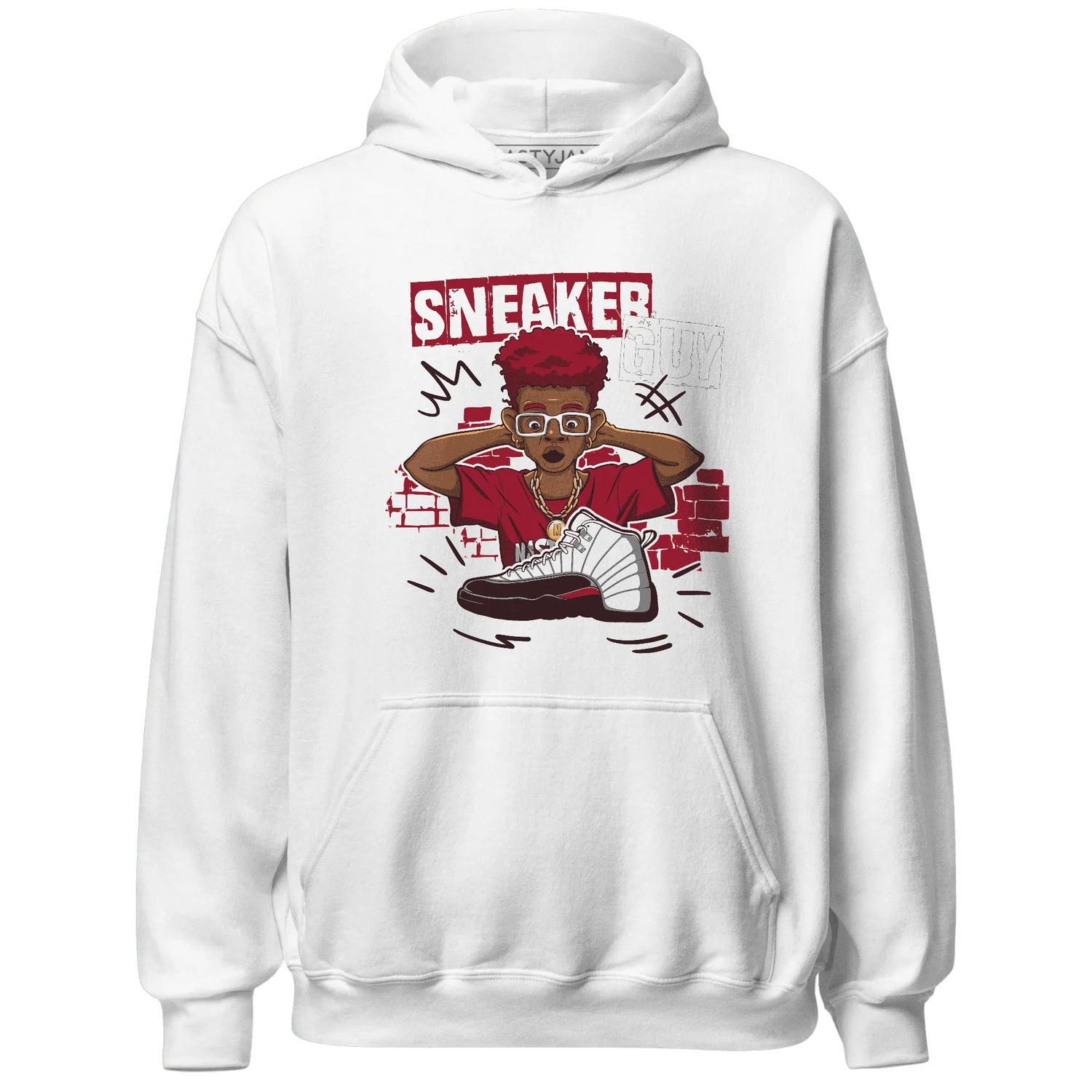 NastyJamz-Retro-Red-Taxi-12s-Hoodie-Match-Sneaker-Guy-Collector