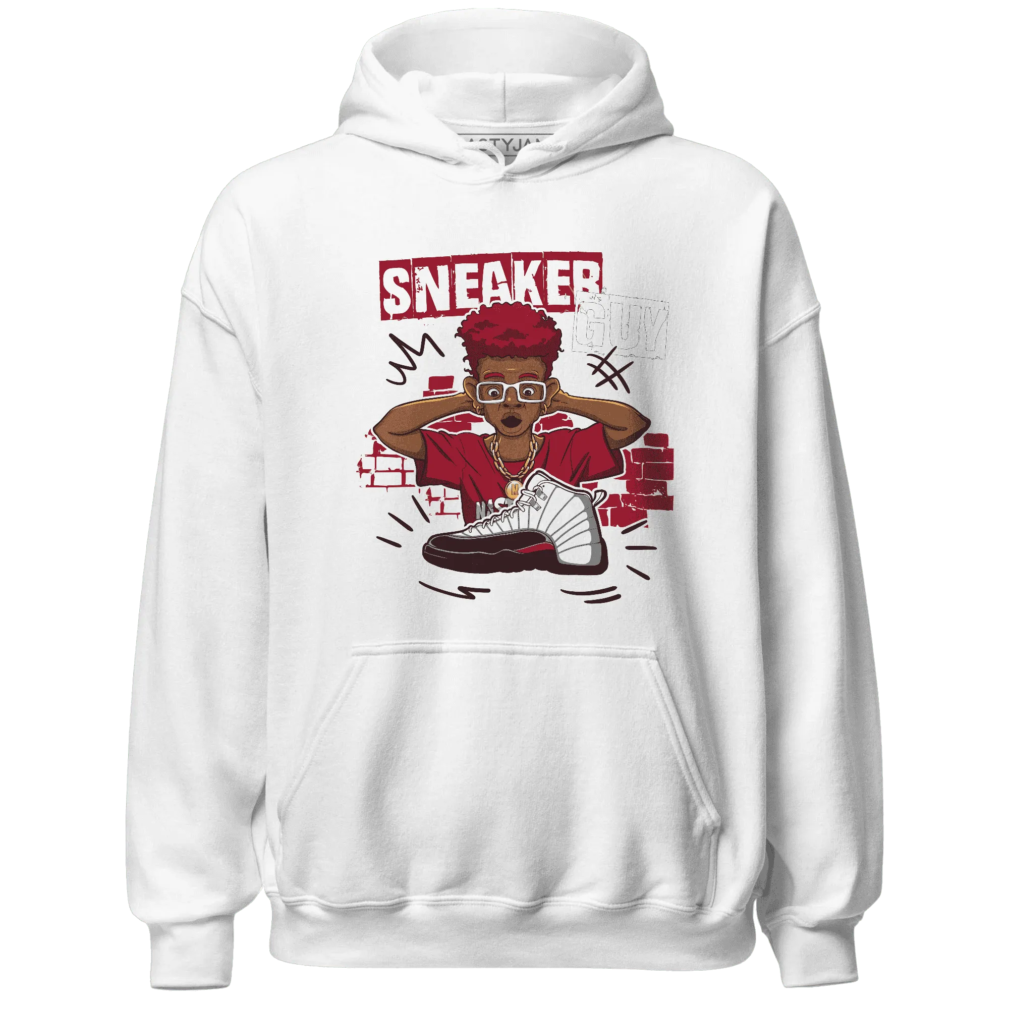 NastyJamz-Retro-Red-Taxi-12s-Hoodie-Match-Sneaker-Guy-Collector