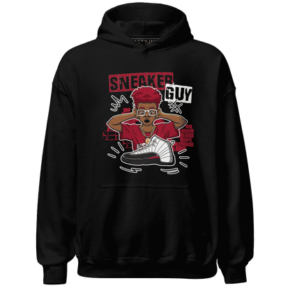 NastyJamz-Retro-Red-Taxi-12s-Hoodie-Match-Sneaker-Guy-Collector