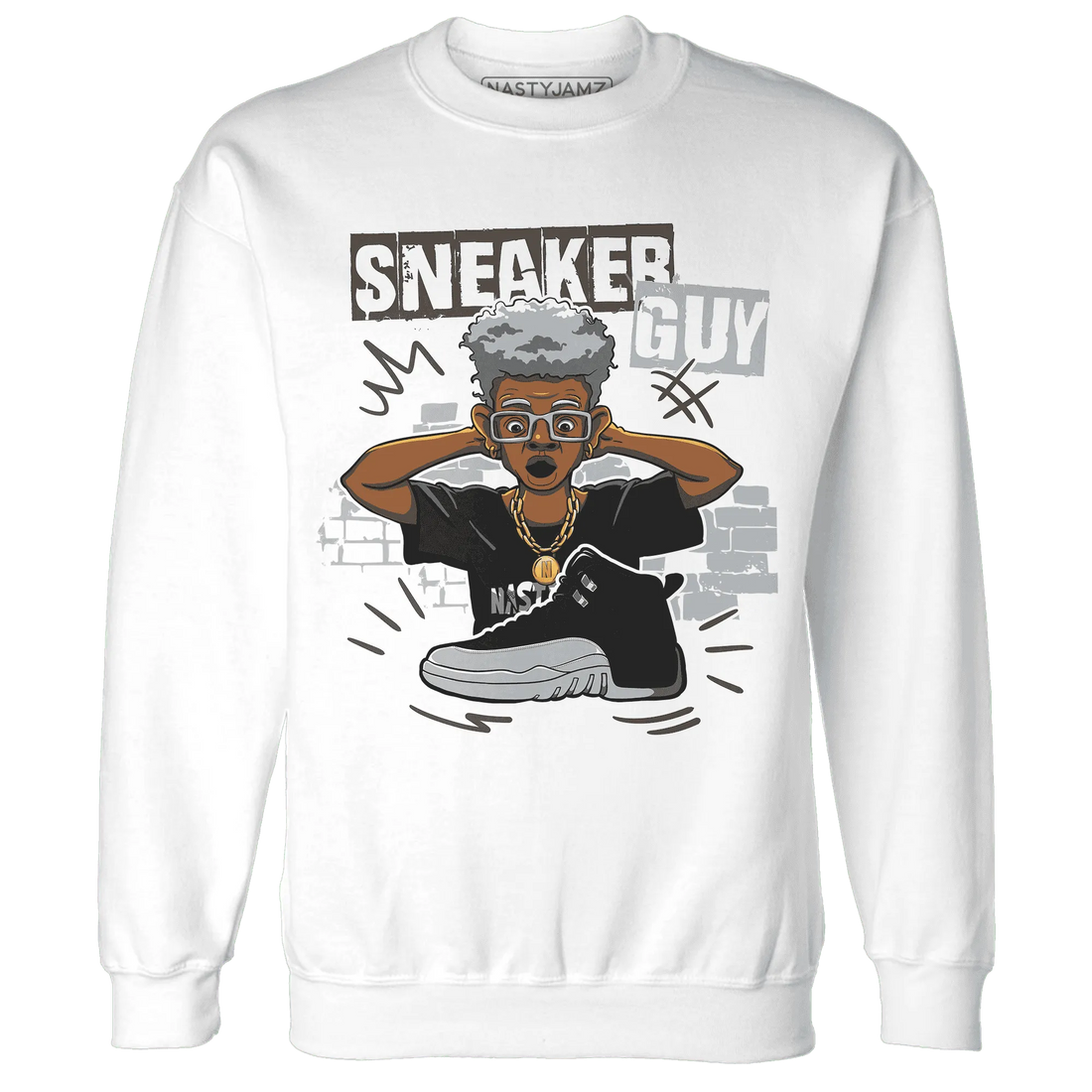 NastyJamz-Wolf-Grey-12s-Sweatshirt-Match-Sneaker-Guy-Collector