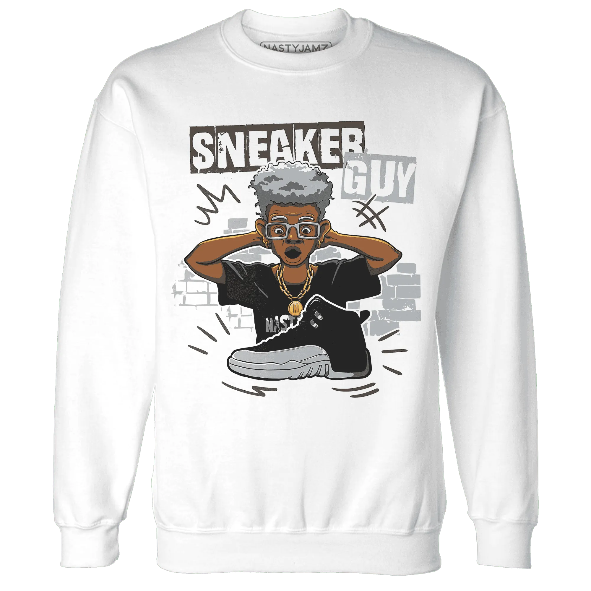 NastyJamz-Wolf-Grey-12s-Sweatshirt-Match-Sneaker-Guy-Collector