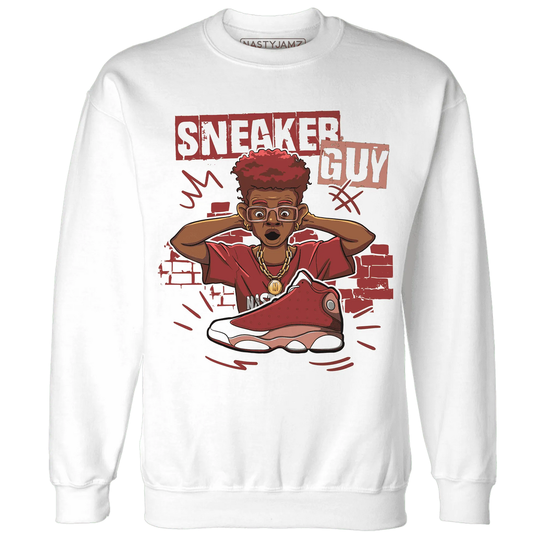 NastyJamz-Dune-Red-13s-Sweatshirt-Match-Sneaker-Guy-Collector