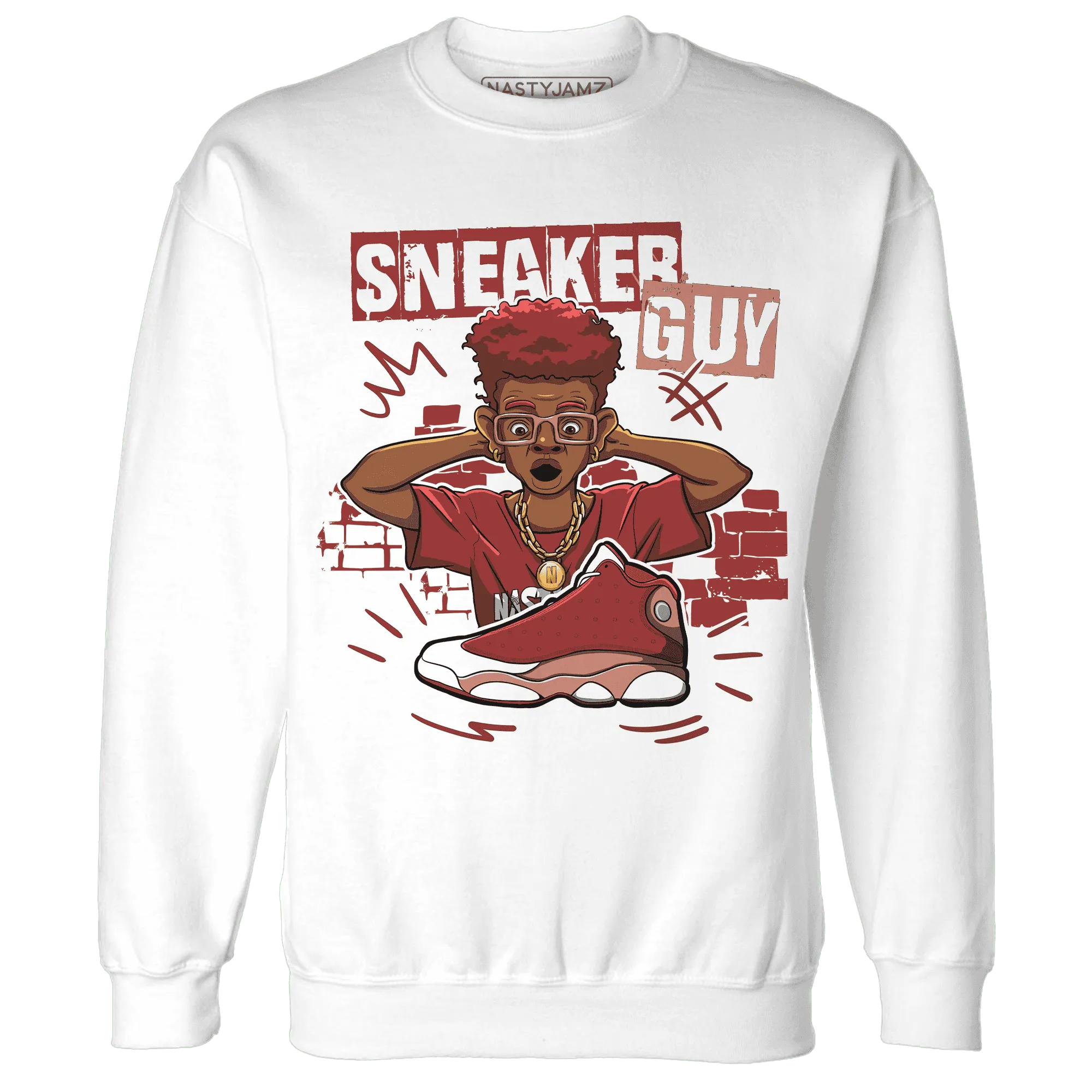 NastyJamz-Dune-Red-13s-Sweatshirt-Match-Sneaker-Guy-Collector