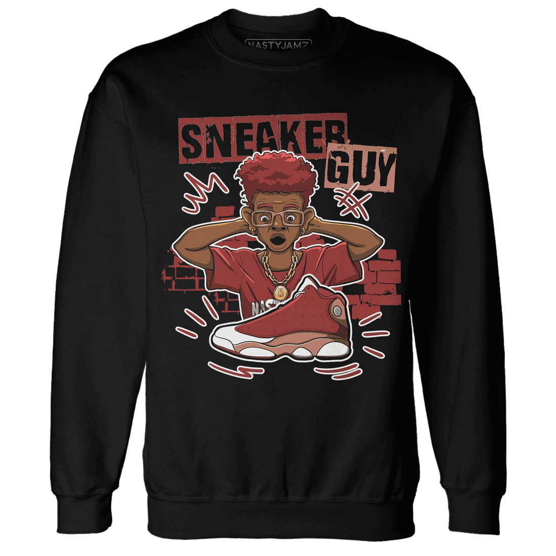 NastyJamz-Dune-Red-13s-Sweatshirt-Match-Sneaker-Guy-Collector