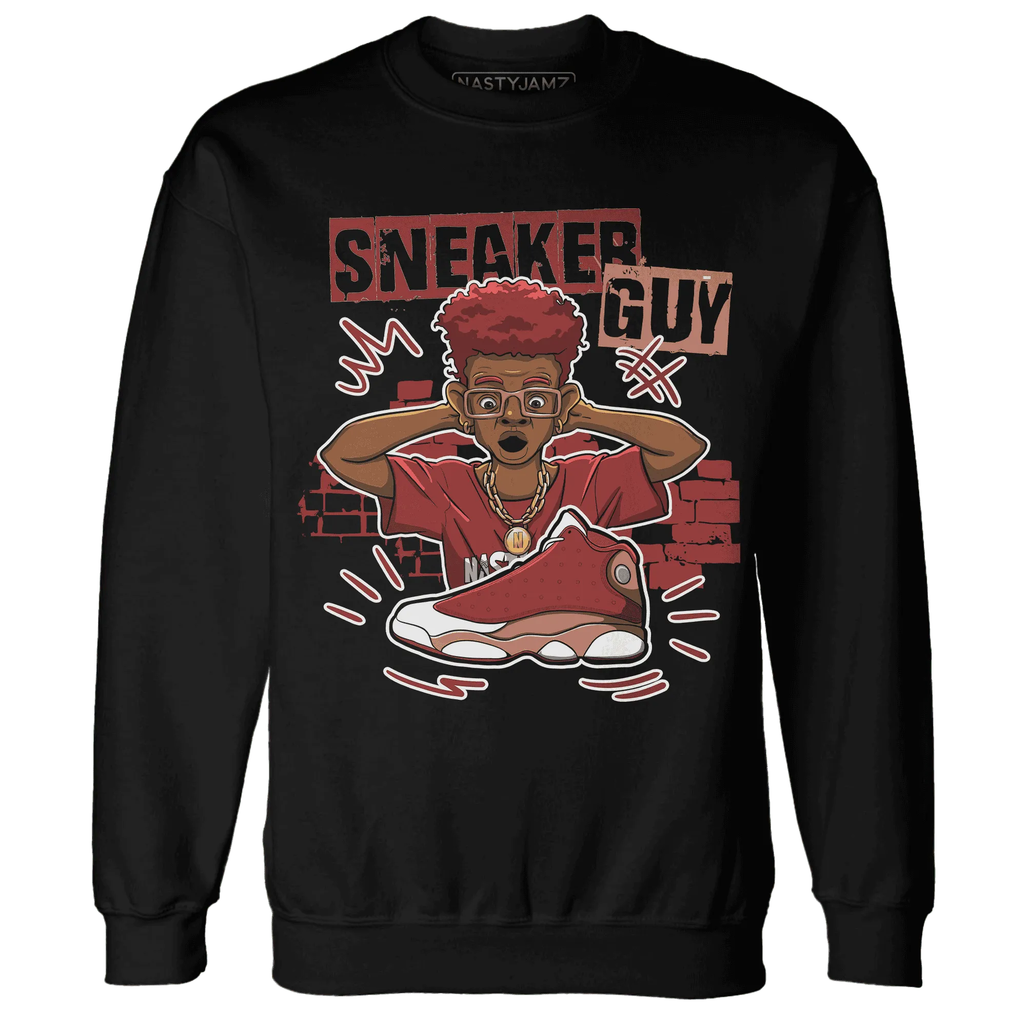 NastyJamz-Dune-Red-13s-Sweatshirt-Match-Sneaker-Guy-Collector