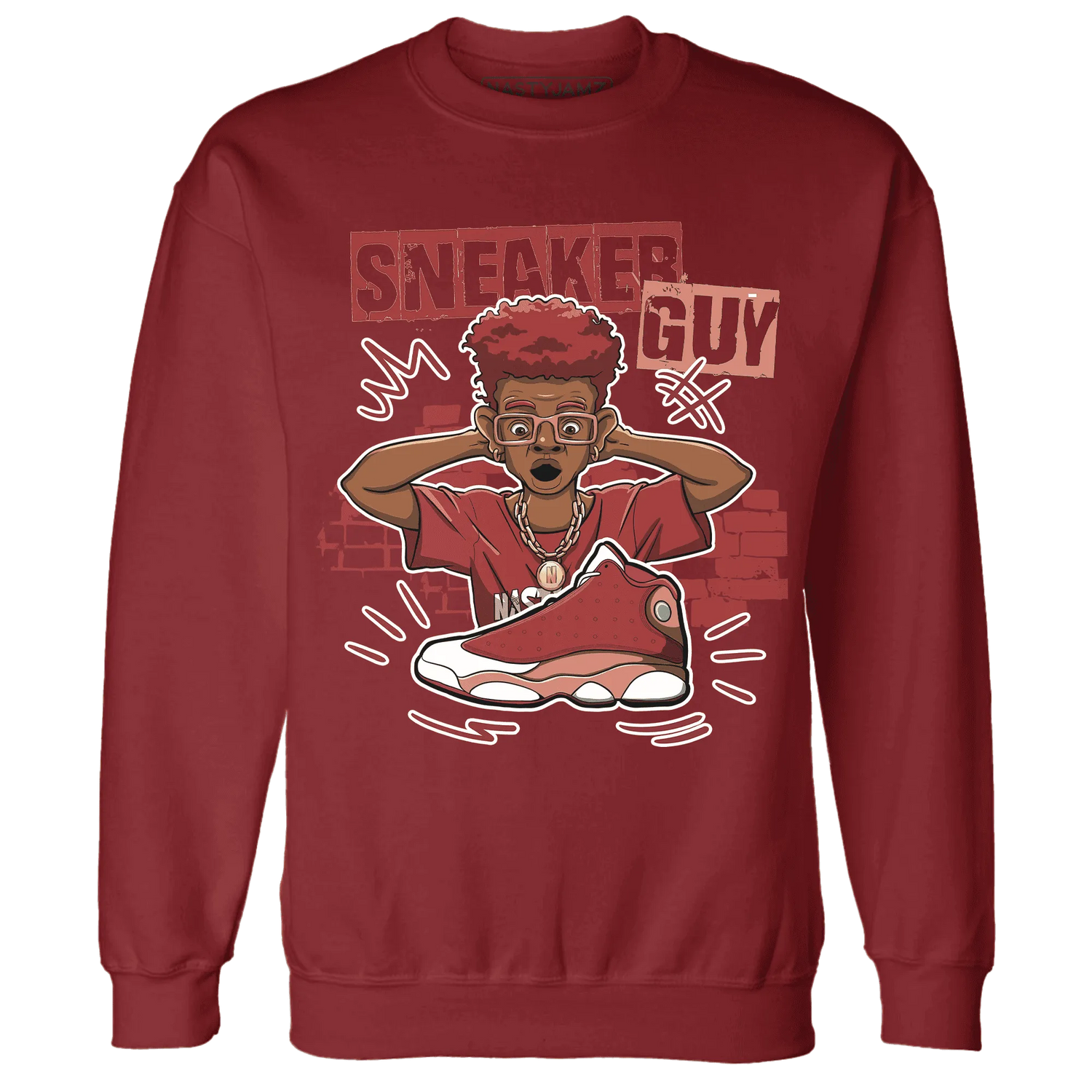 NastyJamz-Dune-Red-13s-Sweatshirt-Match-Sneaker-Guy-Collector