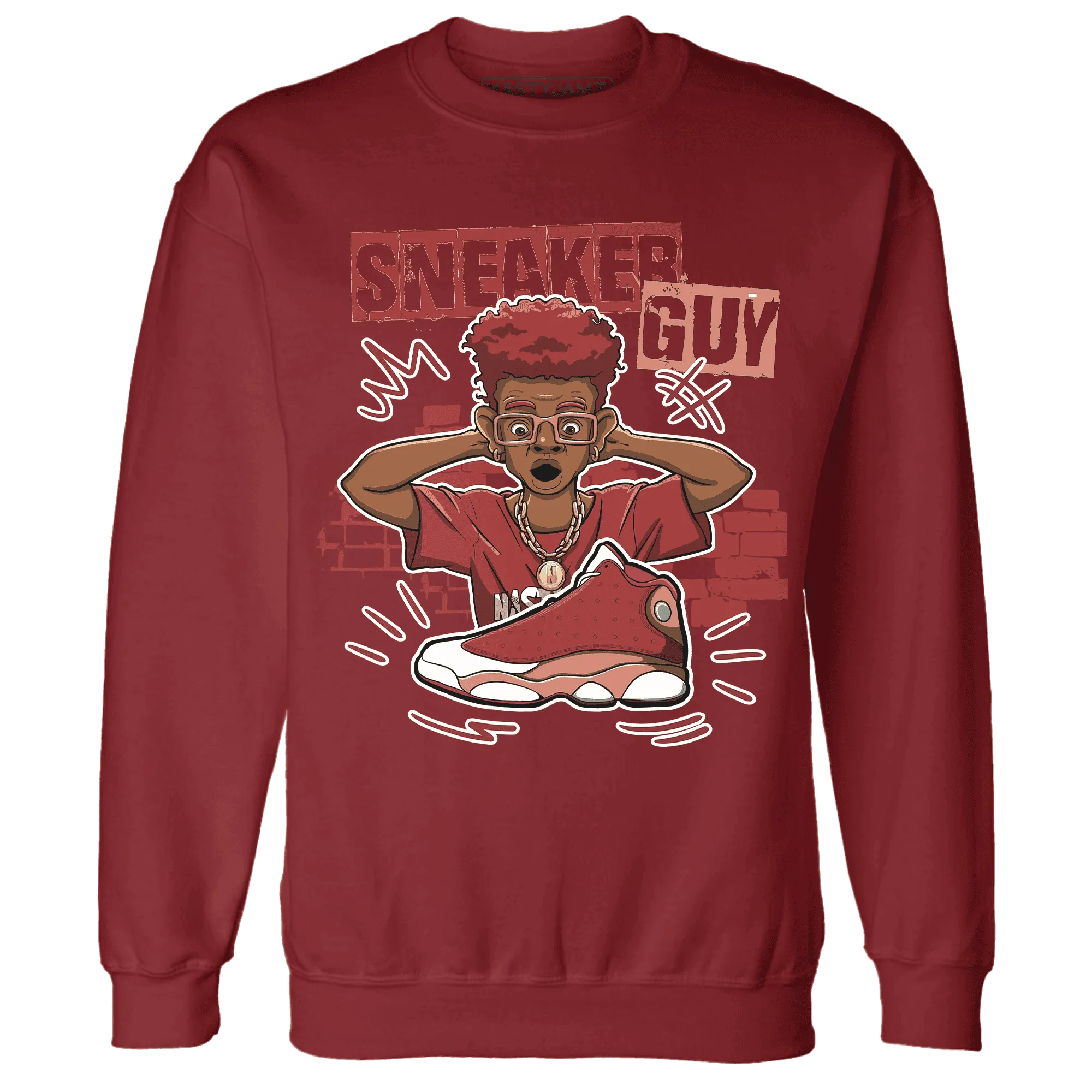 NastyJamz-Dune-Red-13s-Sweatshirt-Match-Sneaker-Guy-Collector